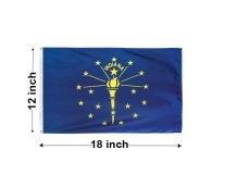 12"x18" Indiana Nylon Outdoor Flag